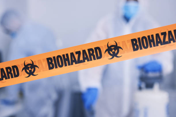 Professional Biohazard Cleanup technician working in Wimberley, TX